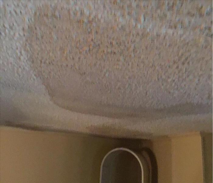Water stain on a white ceiling