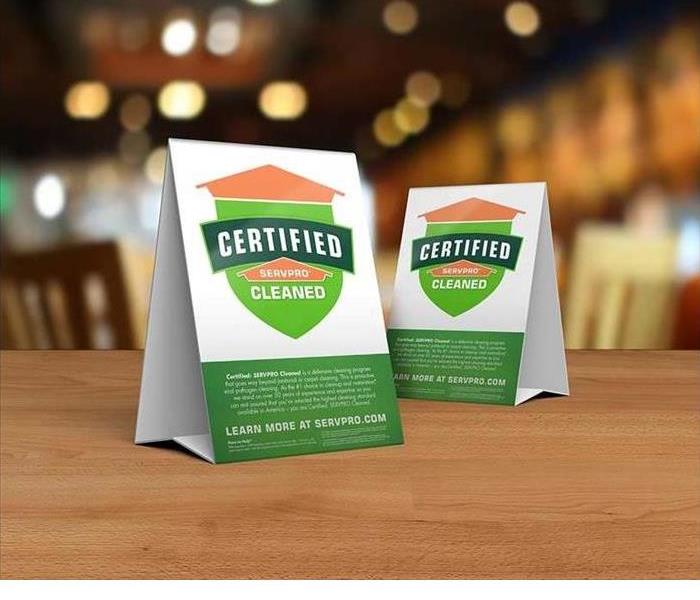 Our Certified: SERVPRO Cleaned program will give your customers the confidence they need!